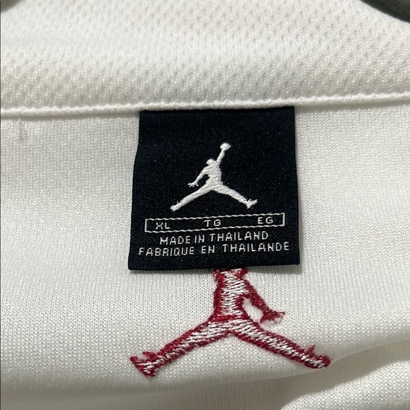 JORDAN MENS WHITE TRACK JACKET WITH RED JUMPMAN LOGO SIZE XL, - Picture 7 of 10
